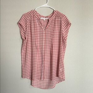 Fun 2 Fun Pink Checkered Blouse